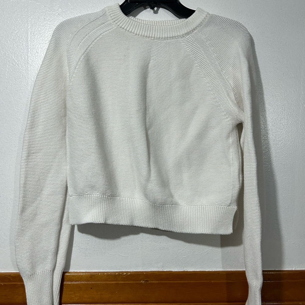 French Connection Cream Crewneck Knit Sweater